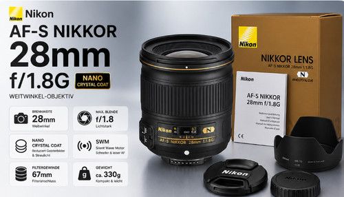Nikon nikkor f 1 - 28, f/1.8