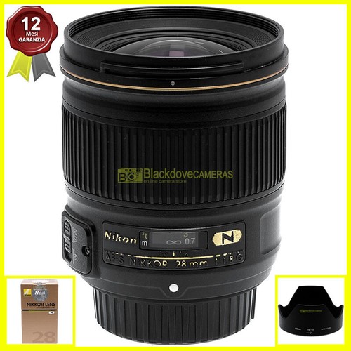 Nikon nikkor 28mm 8 - f1,8, g